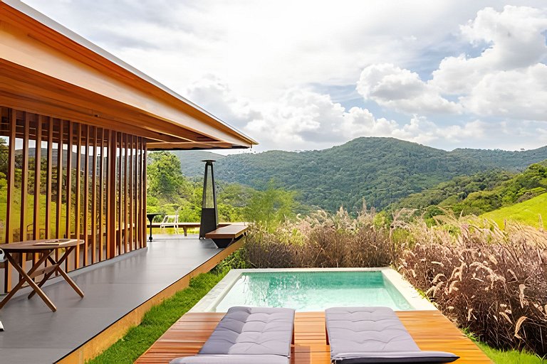 Bangalô Secreto 2 | Jacuzzi privativa, churrasqueira com vis