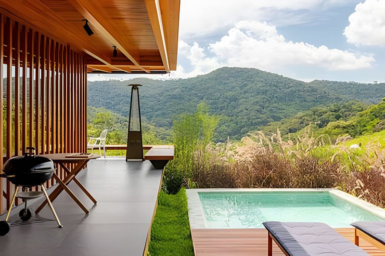 Bangalô Secreto 2 | Jacuzzi privativa, churrasqueira com vis