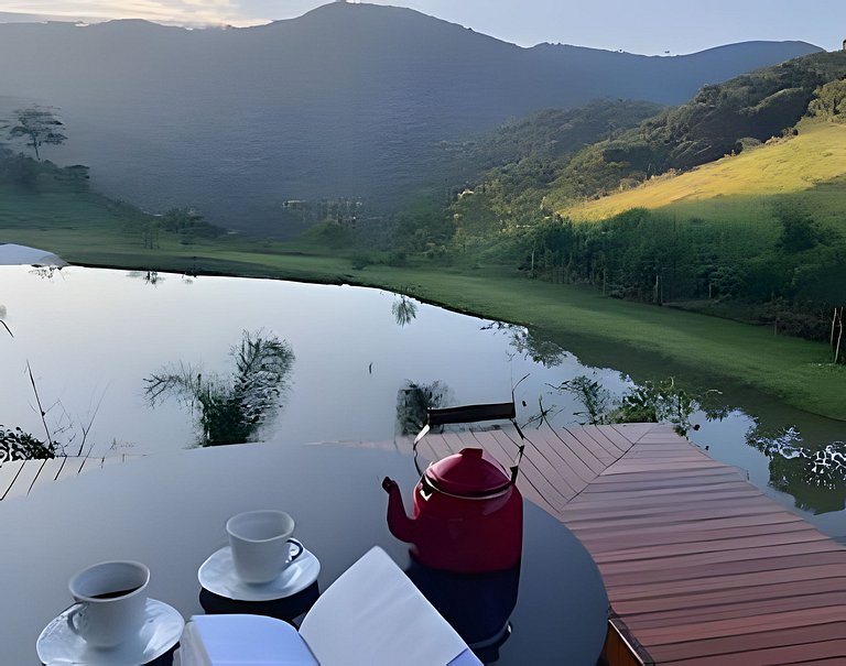 Bangalô Secreto 2 | Jacuzzi privativa, churrasqueira com vis