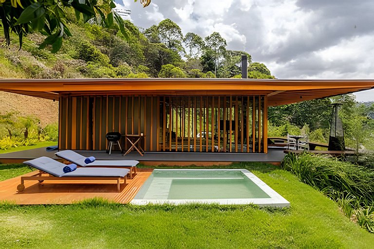 Bangalô Secreto 1 | Jacuzzi, churrasqueira e lago