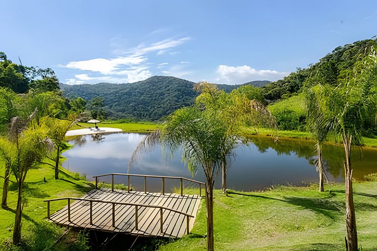 Bangalô Secreto 1 | Jacuzzi, churrasqueira e lago