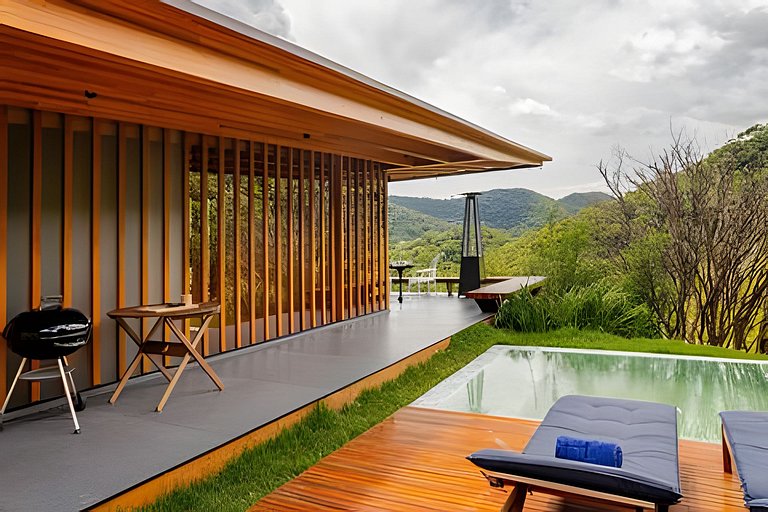 Bangalô Secreto 1 | Jacuzzi, churrasqueira e lago