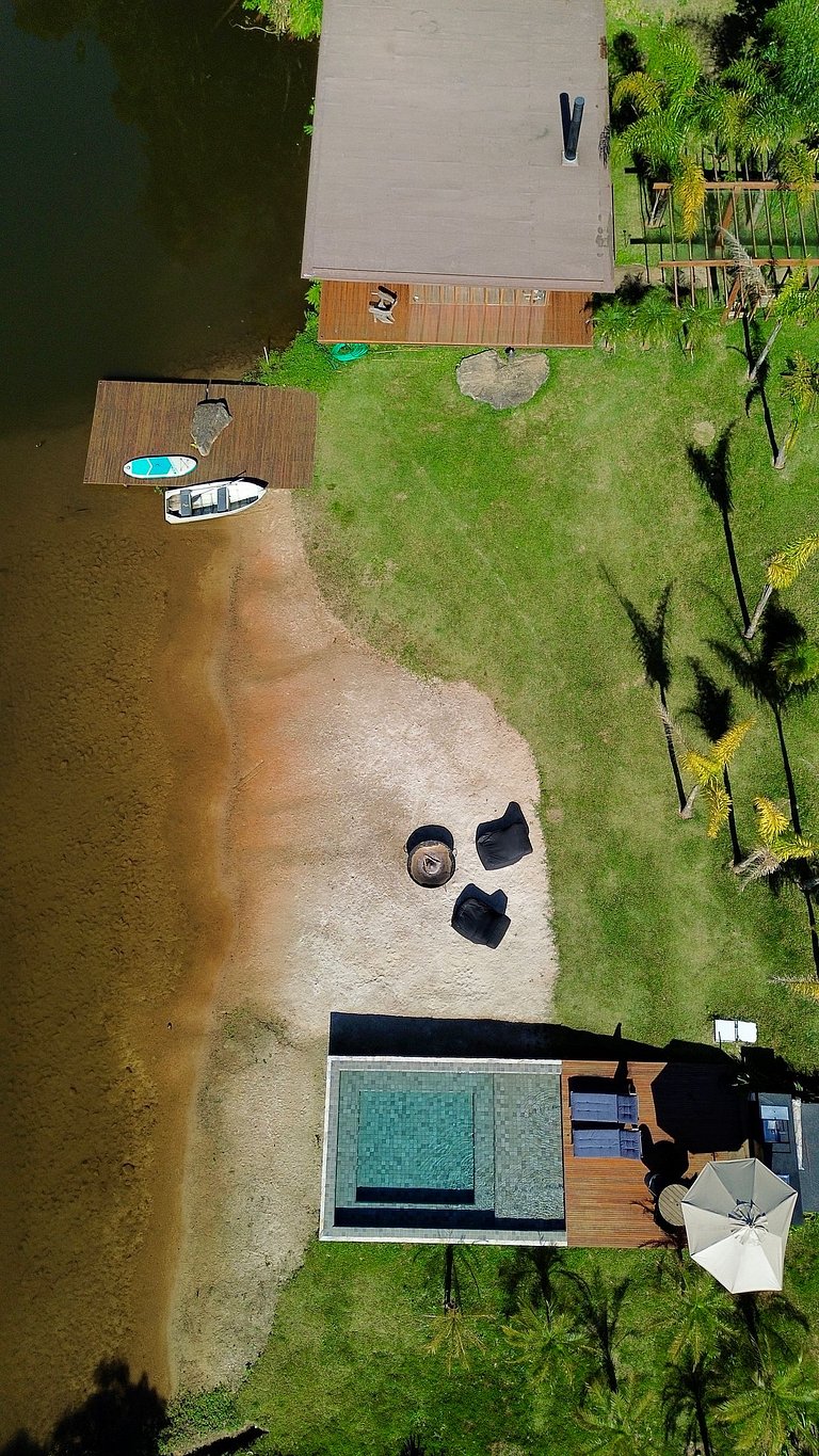 Bangalô Secreto 3 | Lago particular, jacuzzi, sauna e beach