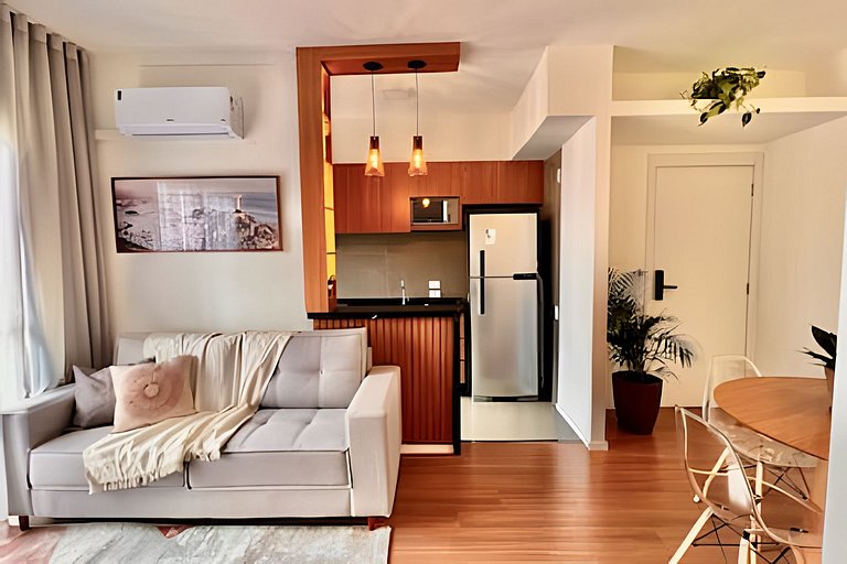 Living Sunset | Apt recém mobiliado | Próximo ao Rio Centro