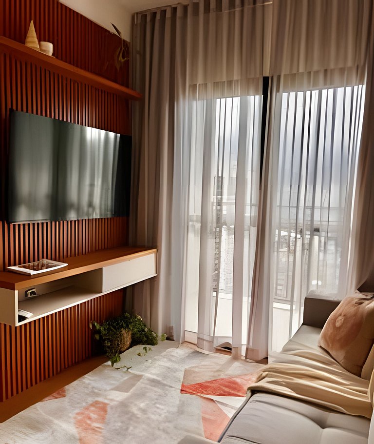Living Sunset | Apt recém mobiliado | Próximo ao Rio Centro