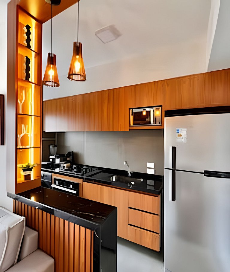 Living Sunset | Apt recém mobiliado | Próximo ao Rio Centro