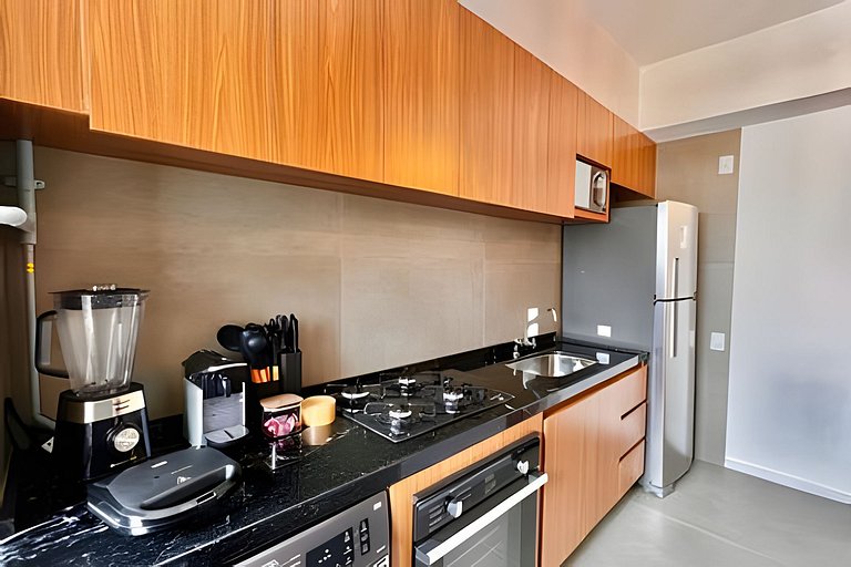 Living Sunset | Apt recém mobiliado | Próximo ao Rio Centro